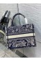 Dior Kirja Tote Blue Toile de Jouy Kääntää Kirjonta