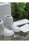 Dior Pakkasta Nilkan Boot Valkoinen Tikattu Nylon Shearling