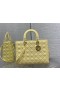 Dior Lady Dior Laukku 24CM Keltainen Cannage Karitsannahka