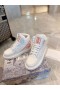 Dior Naisten Lenkkarit Valkoinen High Top Vasikka