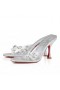 Christian Louboutin Degraqueen 85 Mm PVC Nappa Muulit Crystal Christian Louboutin Kengät