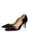 Christian Louboutin Kuuma Poikasen 70 Mm Pumput Kiiltonahka Musta