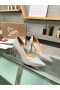 Christian Louboutin Iriza 85mm Pumput Kimmelsi Vasikka Nahka Hopea