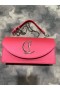 Christian Louboutin Loubi54 Crossbody Kytkin Vasikannahka Rose Pink