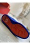 Christian Louboutin Louis Orlato Korkea-top Sneaker Ohukainen Satiini Sininen