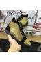 Christian Louboutin Louis Strass Lenkkarit Mokka Vasikka Ja Strass Musta Kulta