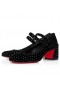 Christian Louboutin Miss Jane Luumu Strass 55 mm Musta Christian Louboutin Kengät