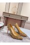 Christian Louboutin Pigalili Potpuri Strass Pumput Glitter Gold