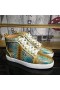 Christian Louboutin Rantus Orlato Korkea-Top Miesten Lenkkarit Metallinen Python Nahka