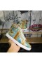 Christian Louboutin Rantus Orlato Korkea-Top Miesten Lenkkarit Metallinen Python Nahka