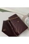 Saint Laurent WOC Monogrammi Lompakko Ketju Bordeaux ' ssa Nahka
