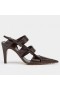 Bottega Veneta BV Kohta Slingback Sandaalit Suklaa Karitsannahka Bottega Veneta Kengät