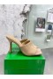 Bottega Veneta Venyttää Muulit 90mm Beige Kiiltonahka Bottega Veneta Muulit