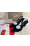 Christian Louboutin Condoroline 100 Mm Rintareppu Takaisin Pumput Veau Velours Musta
