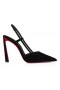 Christian Louboutin Condoroline 100 Mm Rintareppu Takaisin Pumput Veau Velours Musta
