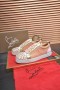 Christian Louboutin Louis Junior Spikes Miesten Matala-top Lenkkarit Vaaleanpunainen Christian Louboutin Kengät