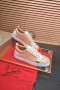 Christian Louboutin Louis Junior Spikes Miesten Matala-top Lenkkarit Vaaleanpunainen Christian Louboutin Kengät
