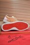 Christian Louboutin Louis Junior Spikes Miesten Matala-top Lenkkarit Vaaleanpunainen Christian Louboutin Kengät