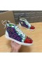 Christian Louboutin Louis Spikes High-top Lenkkarit Mokka-Ja Nahka-Monivärinen