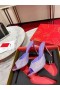 Christian Louboutin Minut Dolly Strass Pumput 100 mm Mokka Strassi Koristellut Lila