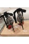 Christian Louboutin Mechante Reine Pumput 100mm Kangas ja PVC Musta