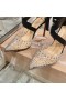 Christian Louboutin Mechante Reine Pumput 100mm Kangas ja PVC Musta