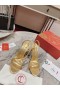 Christian Louboutin Rosalie 100 Mm Sandaalit Irisoiva Nahka Metallinen Kulta