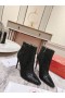 Christian Louboutin Joten Kate Booty nilkkasaappaat 100mm Veluuri Papillon Musta