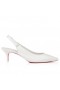 Christian Louboutin Urheilullinen Kate Rintareppu 55 Mm Rintareppu Takaisin Pumput Nappa Nahka Christian Louboutin Kengät Bianco