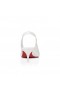 Christian Louboutin Urheilullinen Kate Rintareppu 55 Mm Rintareppu Takaisin Pumput Nappa Nahka Christian Louboutin Kengät Bianco