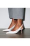 Christian Louboutin Urheilullinen Kate Rintareppu 55 Mm Rintareppu Takaisin Pumput Nappa Nahka Christian Louboutin Kengät Bianco