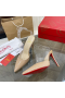 Christian Louboutin Naisten Muulit PVC ja Kiiltonahka Nude Christian Louboutin Kengät