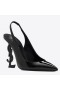 Saint Laurent Opyum Slingback Pumput 110mm Musta-äänisen Kantapää Saint Laurent Kengät