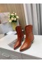 Jimmy Choo Nilkka Boot 50mm Kohokuvioitu Nahka Ruskea