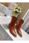 Jimmy Choo Nilkka Boot 50mm Kohokuvioitu Nahka Ruskea
