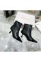 Jimmy Choo Kix-Z 65 Nilkan Saapikkaat Patentti JC Monogrammi Nahka Musta