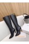Jimmy Choo Polven Boot 100mm Vasikka Nahka JC-Tunnus Musta