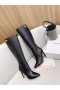 Jimmy Choo Polven Boot 100mm Vasikka Nahka JC-Tunnus Musta