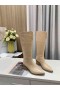 Jimmy Choo Polven Boot 50mm Kohokuvioitu Nahka Beige