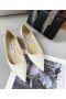 Jimmy Choo Rakkaus Flat Kiiltonahka JC-Tunnus Beige