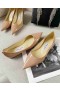Jimmy Choo Rakkaus Flat Kiiltonahka JC-Tunnus Alaston