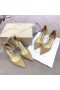 Jimmy Choo Pumput Suede Crystal Somiste Aprikoosi