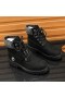 Jimmy Choo Timberland Saappaat Nupukkia Nahka Brodeerattu Logo Musta Hopea