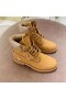 Jimmy Choo Timberland Saappaat Nupukkia Nahka Brodeerattu Logo Kameli Kultaa