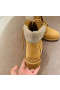 Jimmy Choo Timberland Saappaat Nupukkia Nahka Brodeerattu Logo Kameli Kultaa