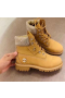 Jimmy Choo Timberland Saappaat Nupukkia Nahka Brodeerattu Logo Kameli Kultaa