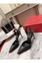 Christian Louboutin Astrid 85mm Slingback Pumput Nappa Nahka Musta CL Kengät
