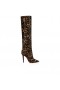 Christian Louboutin Astrilarge Botta 100 Mm Saappaat Poni Kitty Leopardi Tulostaa Christian Louboutin Kengät