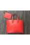Christian Louboutin Cabata Tote Bag Logo Motiivi Vasikka Nahkaa Punainen