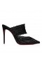 Christian Louboutin Deia 100mm Muulit Kangas Ja Veau Velours Musta
